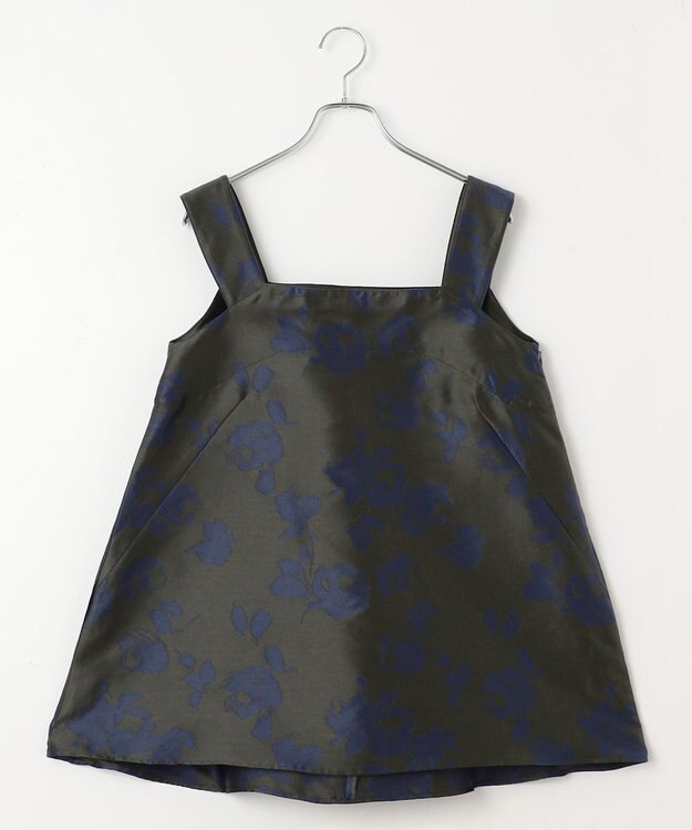 #Newans チュニックビスチェ カーキフラワー