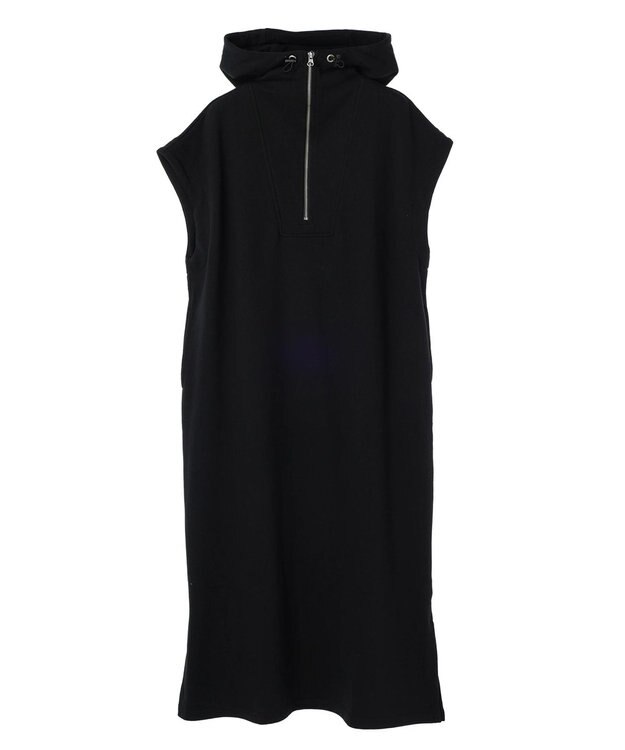 CRAFT STANDARD BOUTIQUE 裏毛フーディーワンピース Black