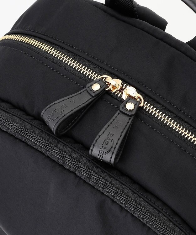 LA BAGAGERIE ワッシャーナイロンリュック ブラック