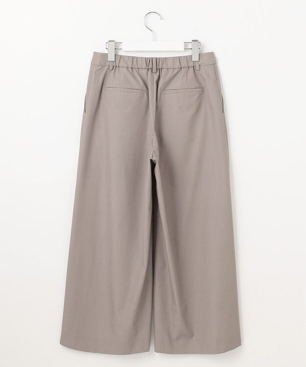 J.PRESS LADIES S 【洗える】ソフトシャンブレー クロップド パンツ モカ系