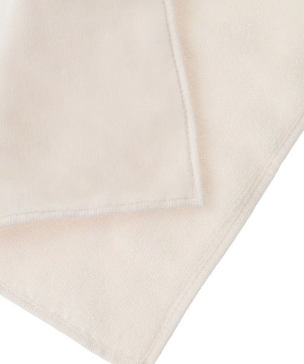 Maison de FLEUR チェリー刺繍タオルハンカチ Ivory