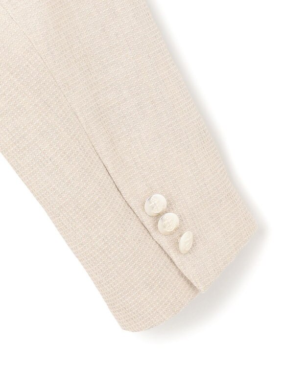 J.PRESS MEN 【SAFILIN】リネンキャンブリックワッフル ジャケット アイボリー系