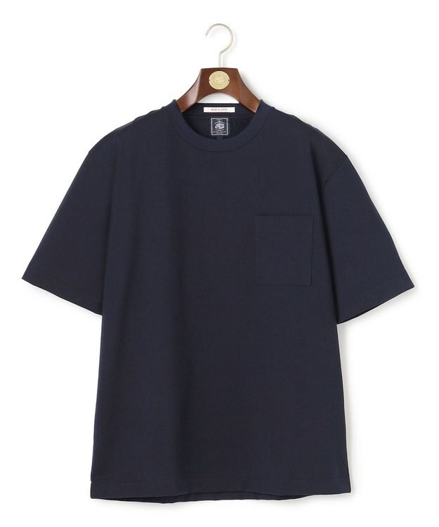J.PRESS MEN 【J.PRESS ORIGINALS】Hight Twist Giza Pocket T-Shirt / Japan Made ネイビー系
