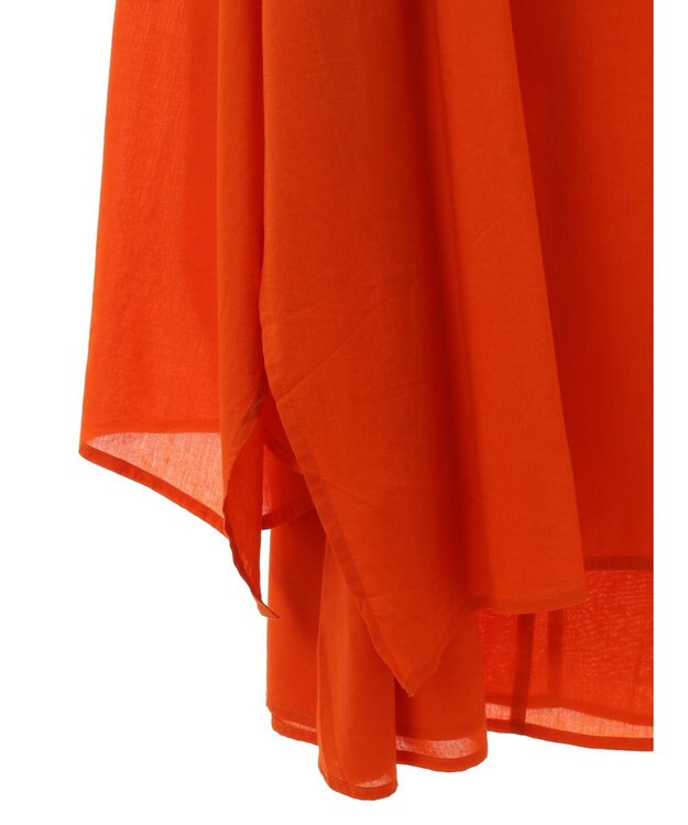CRAFT STANDARD BOUTIQUE インド綿混フレアワンピース Orange