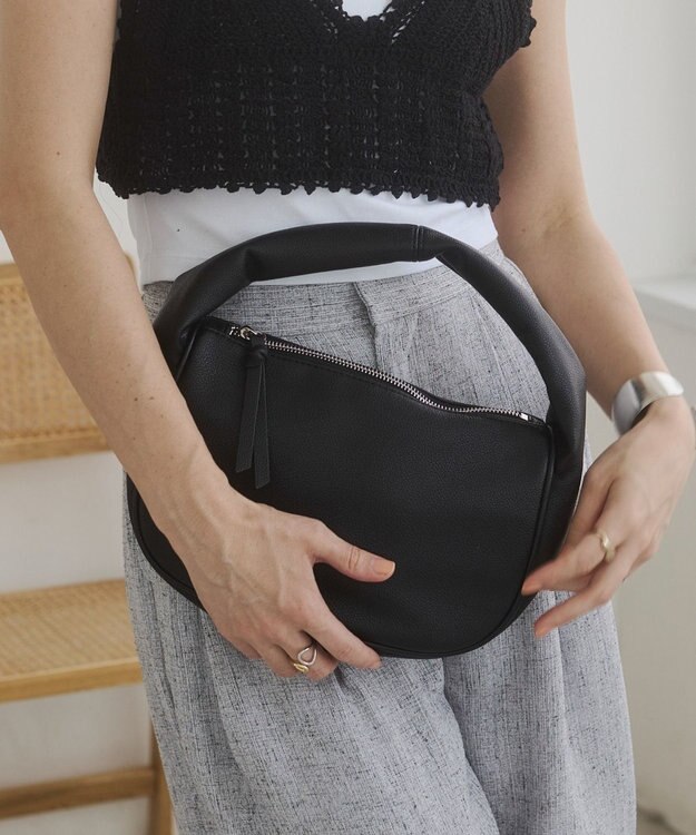 WEGO 【ANGIE VINTAGE】ハーフムーンBAG ブラック