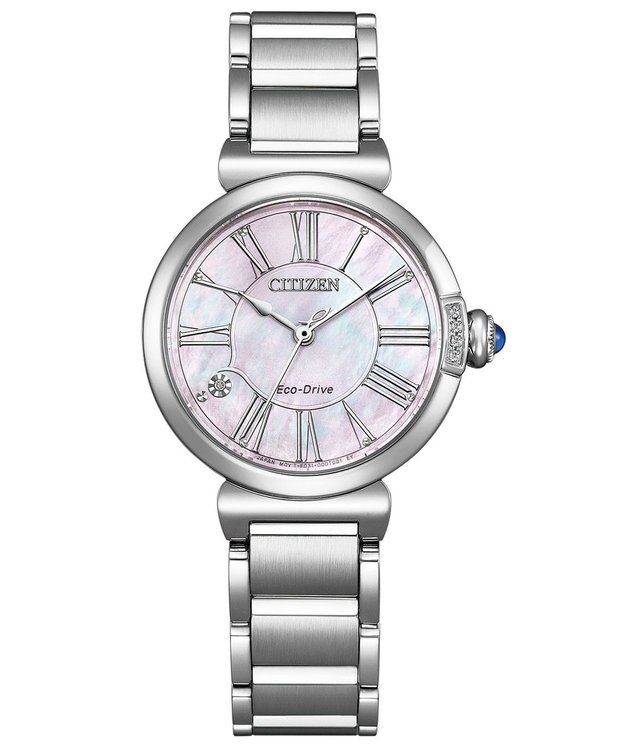 CITIZEN 【シチズン エル】みずみずしいピンクのグラデーションが華やぐジュエリーのような腕時計 EM1060-87Y シルバー