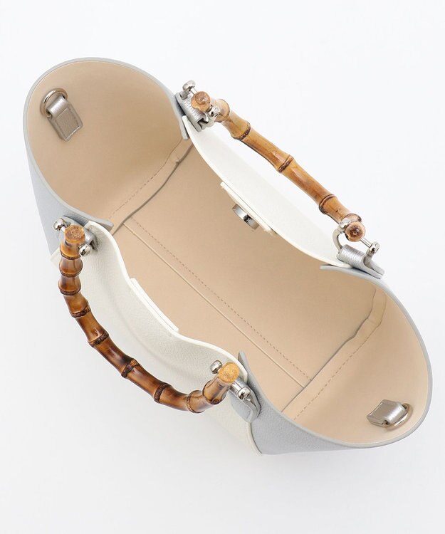 J.PRESS LADIES 【3点セット・A4サイズ収納可】クラシック マトリョーシカ トートバッグ シルバー系