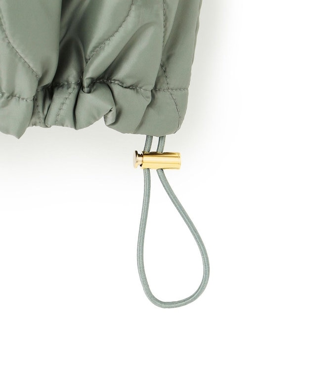 23区 L 中綿パディング フード2WAY アウター セージ系