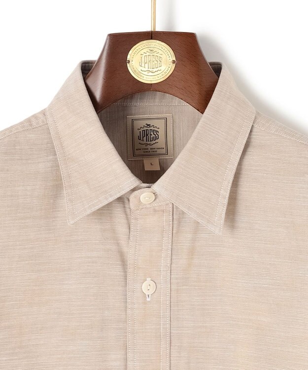 J.PRESS MEN 【洗える】コットンダンガリー シャツ / レギュラー ベージュ系