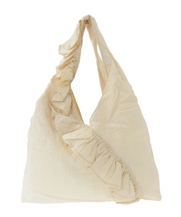 earth music&ecology 【予約】フリルトライアングルバッグ イエロー