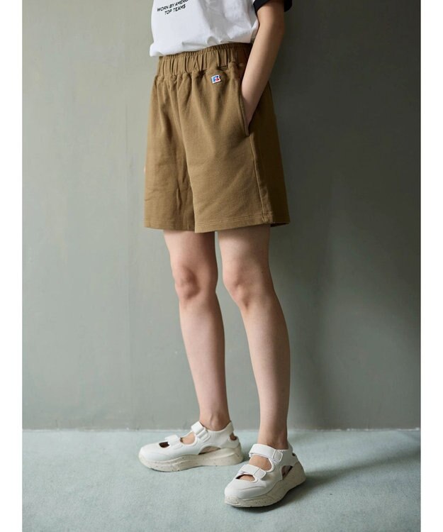 Green Parks ■ＲＵＳＳＥＬＬ　ＡＴＨＬＥＴＩＣコットンスウェットショーツ Khaki