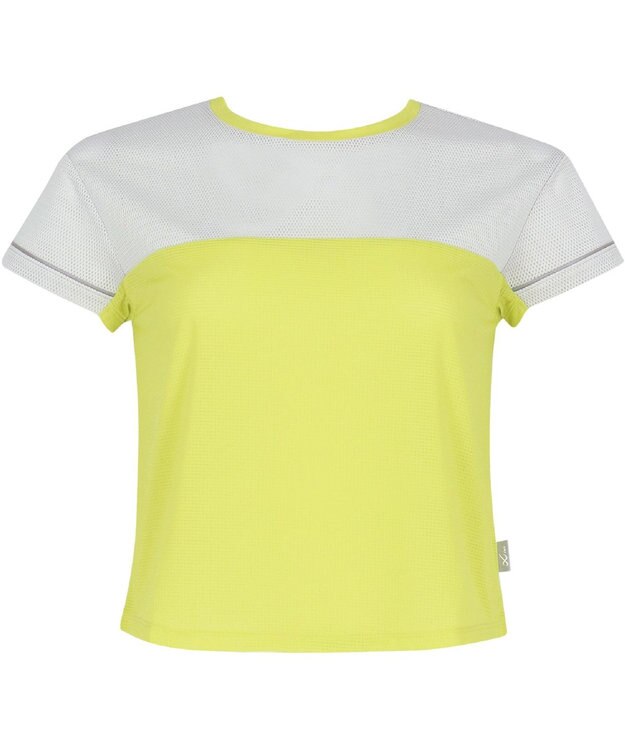 CW-X 【WOMEN】 CW-X ランニングシャツ メッシュ素材 涼しい着ごこち スポーツウェア 半袖 3分袖 レディース DLY163 /ワコール イエロー