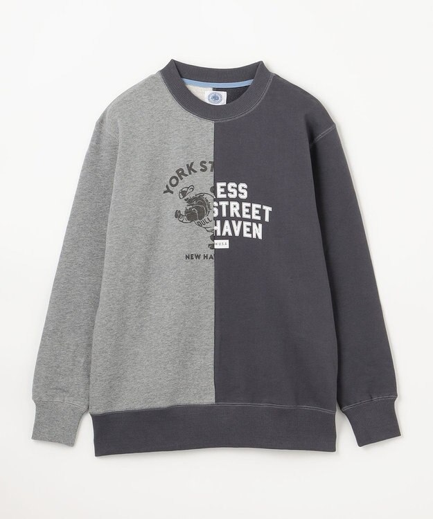 J.PRESS KIDS 【140-170cm】パッチワーク ブルプリント トレーナー グレー系