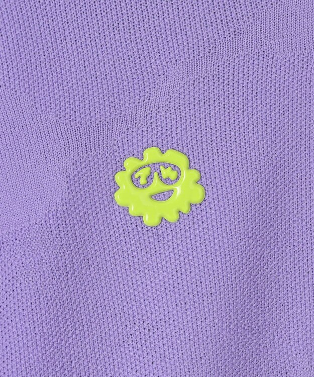 PW CIRCULUS 【手洗い可能】【MEN】アニマルドットニットモック ゴルフ パープル系