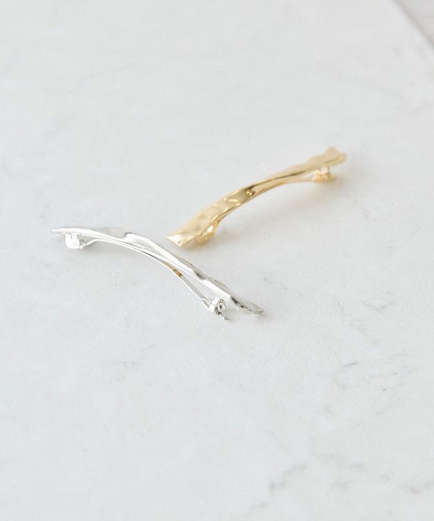 AMERICAN HOLIC メタルツイストバレッタ Silver