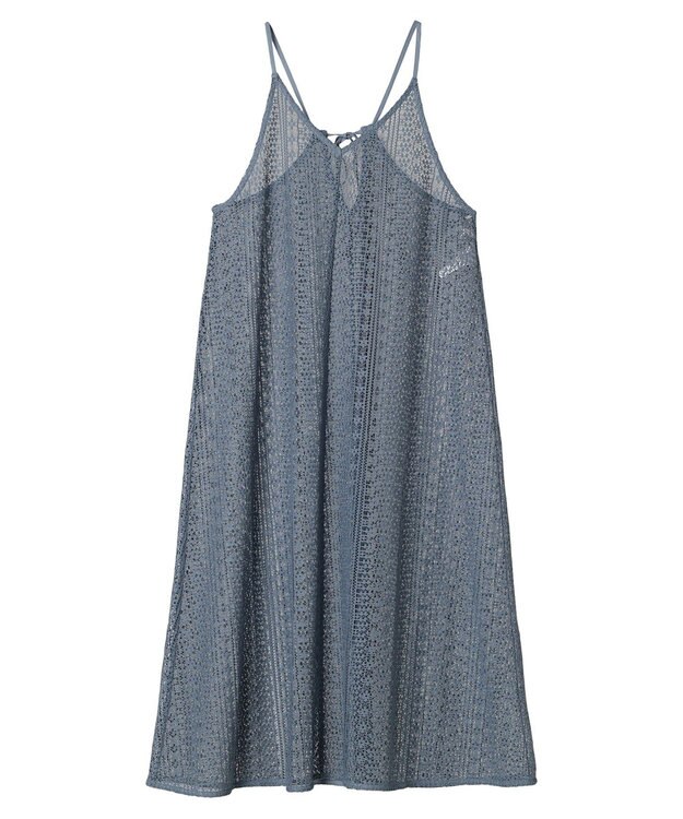 earth music&ecology レースキャミワンピース Blue