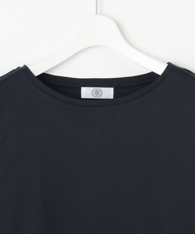 J.PRESS LADIES 【接触冷感・UVケア】レイヤードジャージー カットソー ネイビー系1