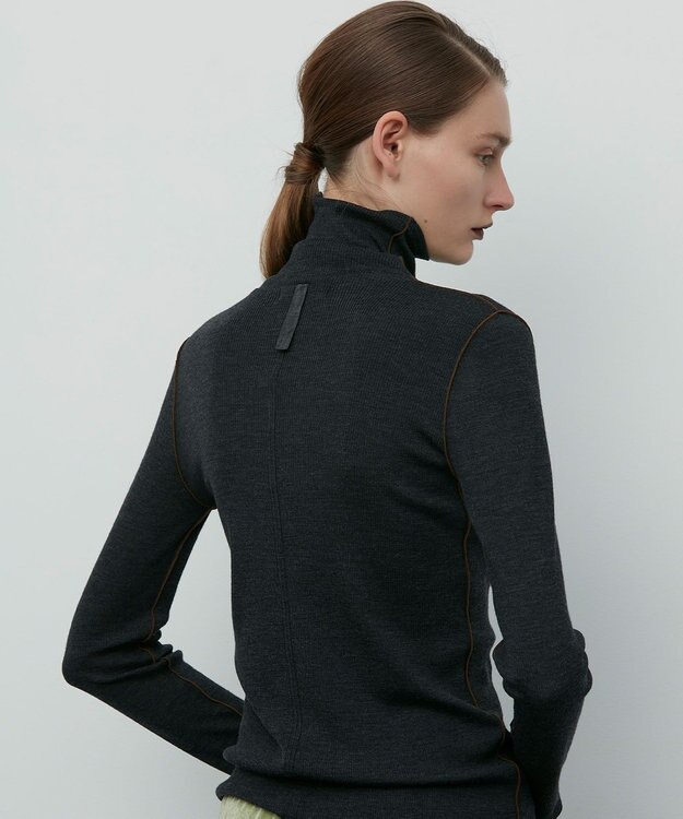 BEIGE， FORD / ハイネックトップス C.Gray×Brown