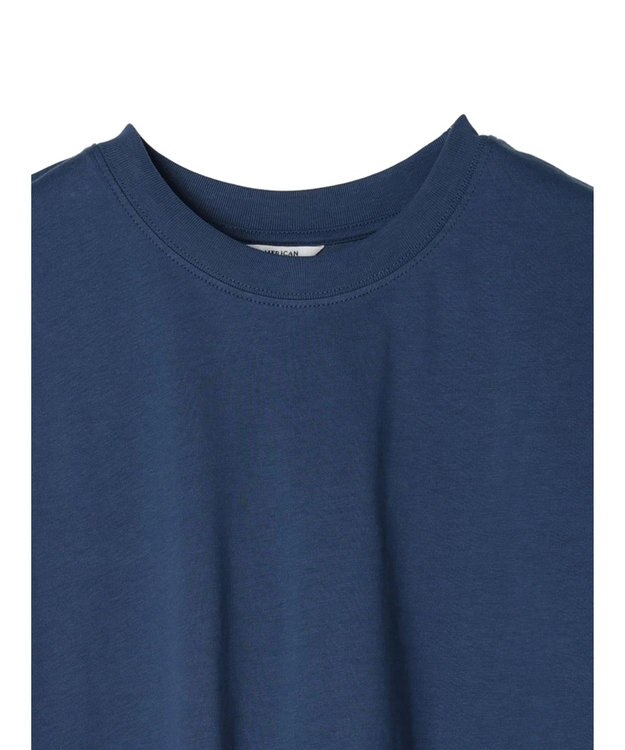 AMERICAN HOLIC 接触冷感フレンチスリーブカットプルオーバー Blue