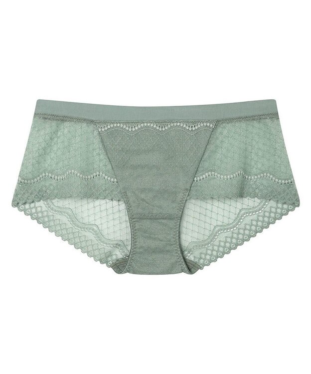 une nana cool 【リニューアル】364ブラ レース 総レースショーツ オリーブ