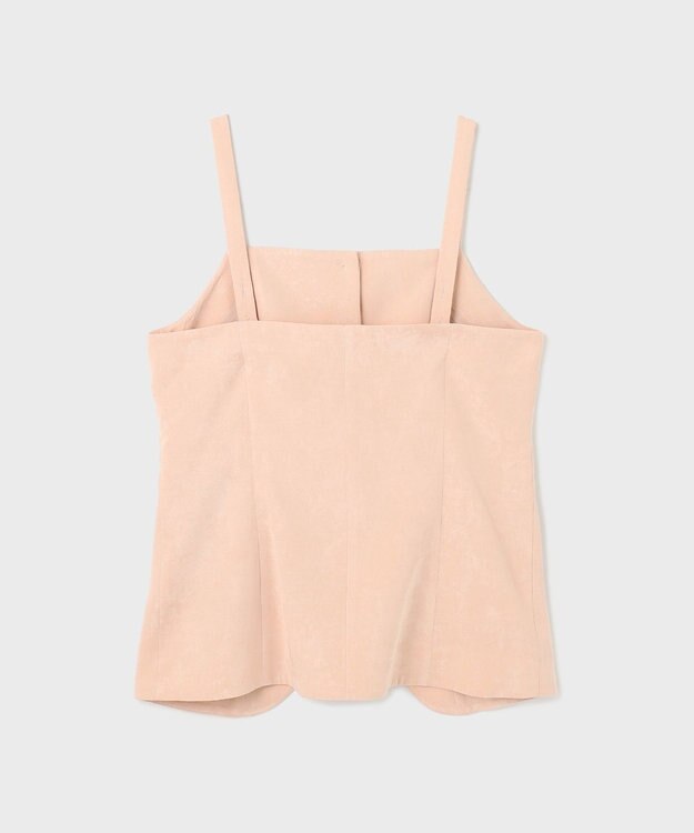 GRACE CONTINENTAL クラッシュサテンキャミトップ ピンク