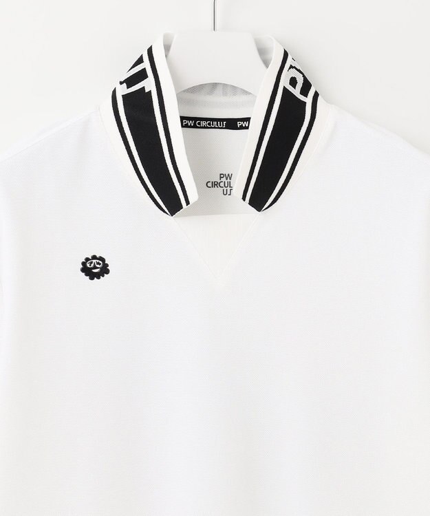 PW CIRCULUS 【MEN】【吸汗速乾】アニマル バックプリント ポロシャツ ホワイト系