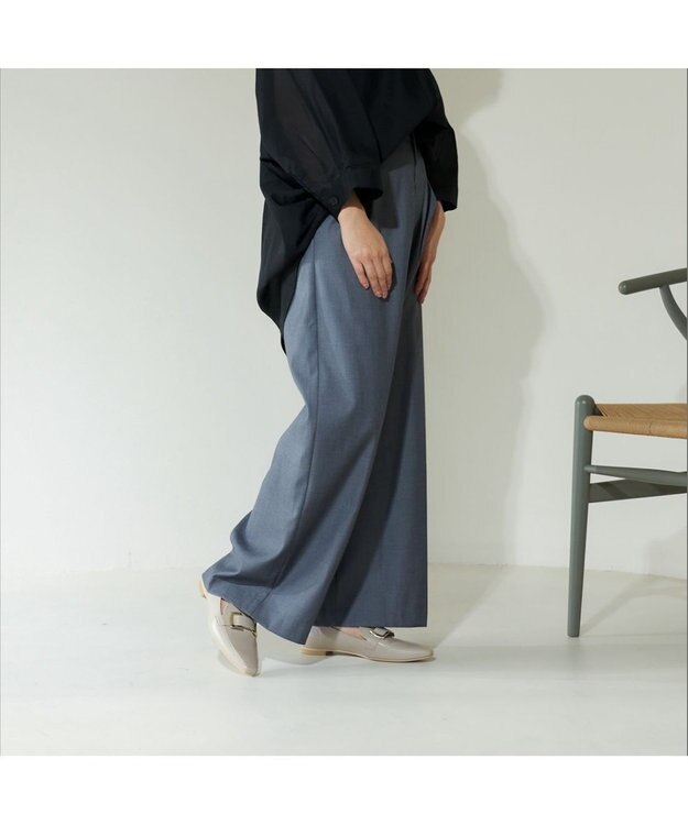 MODE ET JACOMO <carino>バックルローファー ベージュ