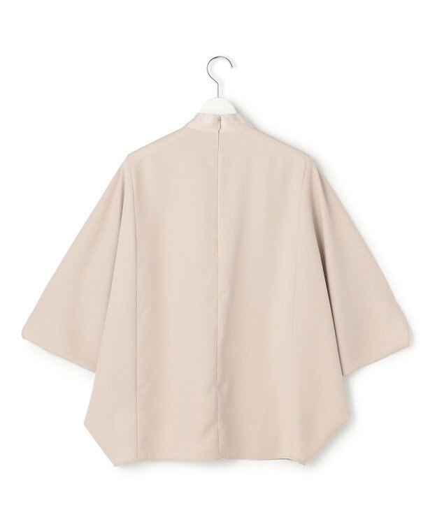 ICB 【新色追加・WEB限定カラーあり】FluidBackSatin ドルマンスリーブボウタイブラウス トープ［WEB限定］