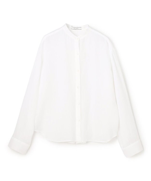 BEIGE， HALITE / リネンシアー オーバーサイズシャツ White