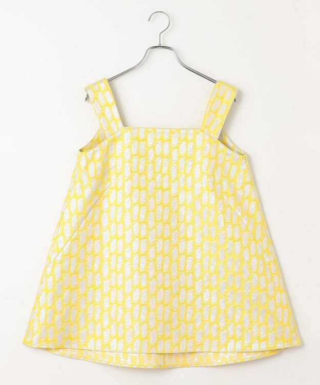 #Newans チュニックビスチェ イエロー×シルバー