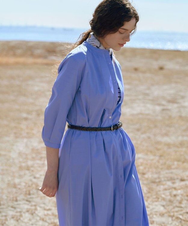 J.PRESS LADIES 【着こなしのポイントに】Traditional print  スクエア スカーフ ネイビー系