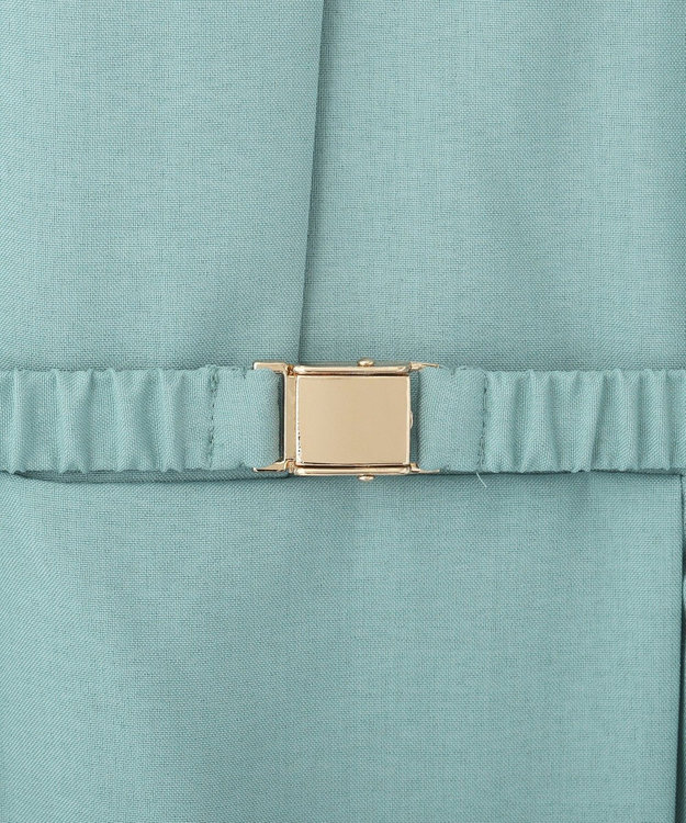 YECCA VECCA リネンライクスキッパーワンピース Green