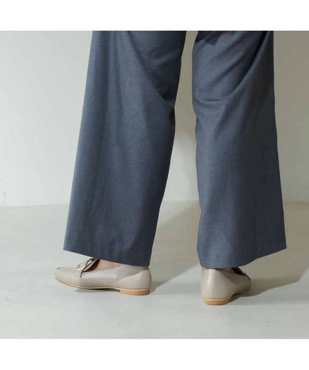 MODE ET JACOMO <carino>バックルローファー ベージュ