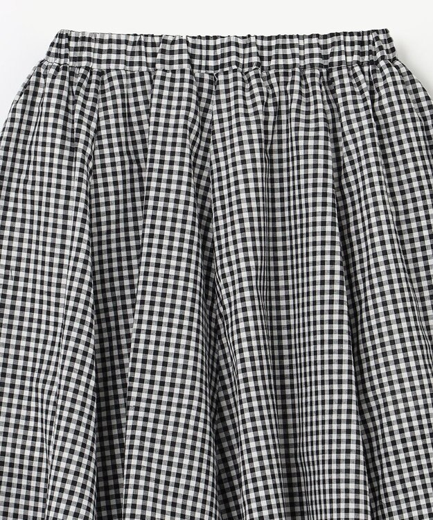 ANY KIDS シャンブレーライクスカート ブラック×ギンガム