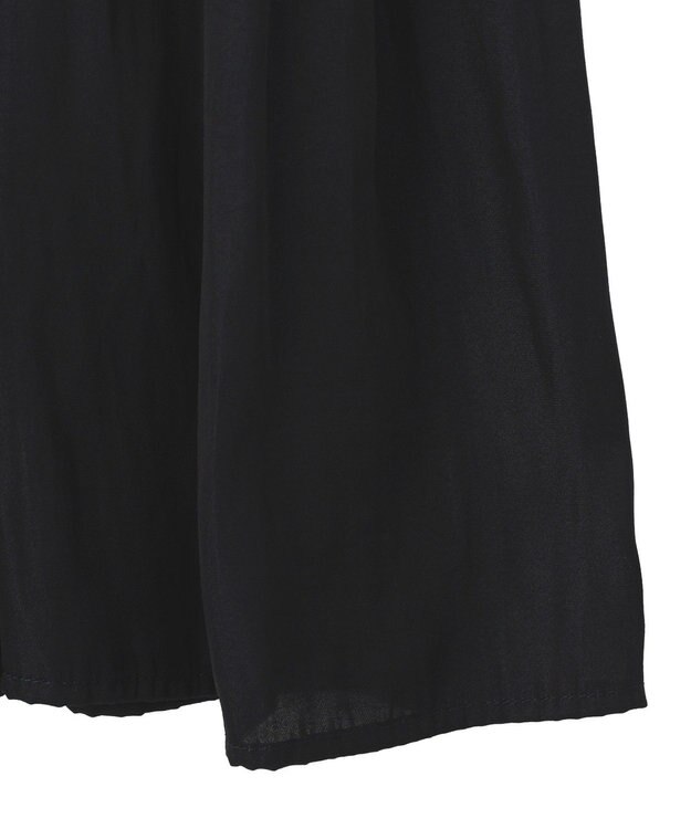 YECCA VECCA マルチカラーシャーリングワンピース Blue Green