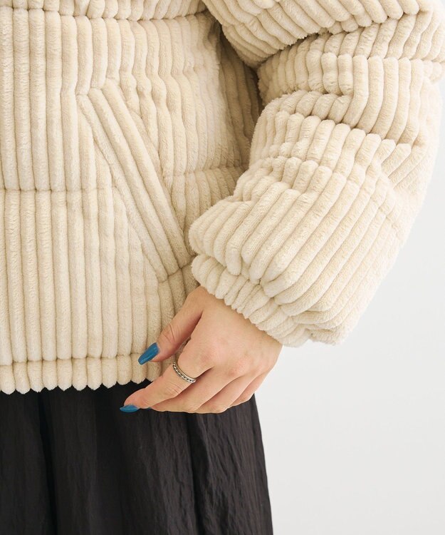 Green Parks ・ｓｗｉｎｇ　ｂｙ　ワイドコールスタンドブルゾン Light Beige