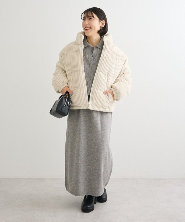 Green Parks ・ｓｗｉｎｇ　ｂｙ　ワイドコールスタンドブルゾン Off White