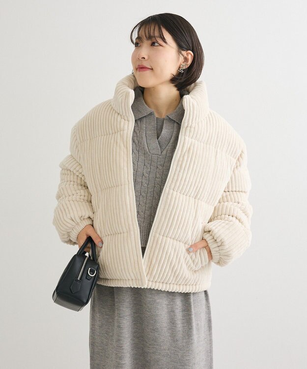 Green Parks ・ｓｗｉｎｇ　ｂｙ　ワイドコールスタンドブルゾン Off White