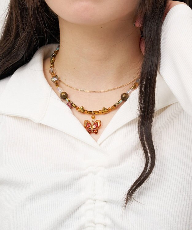 WEGO Lビンテージストーンネックレス 柄2