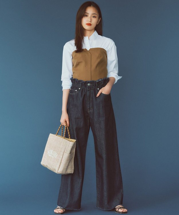 23区 【CLASSY.2月号掲載/洗える】CANCLINI ベーシック シャツ ホワイト系