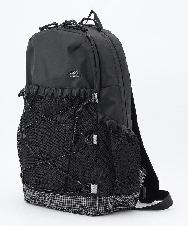 JOSEPH ABBOUD MOUNTAIN 【軽量/ECO撥水/サスティナブル素材/男女兼用】リサイクルリップストップ バックパック 21L ブラック系