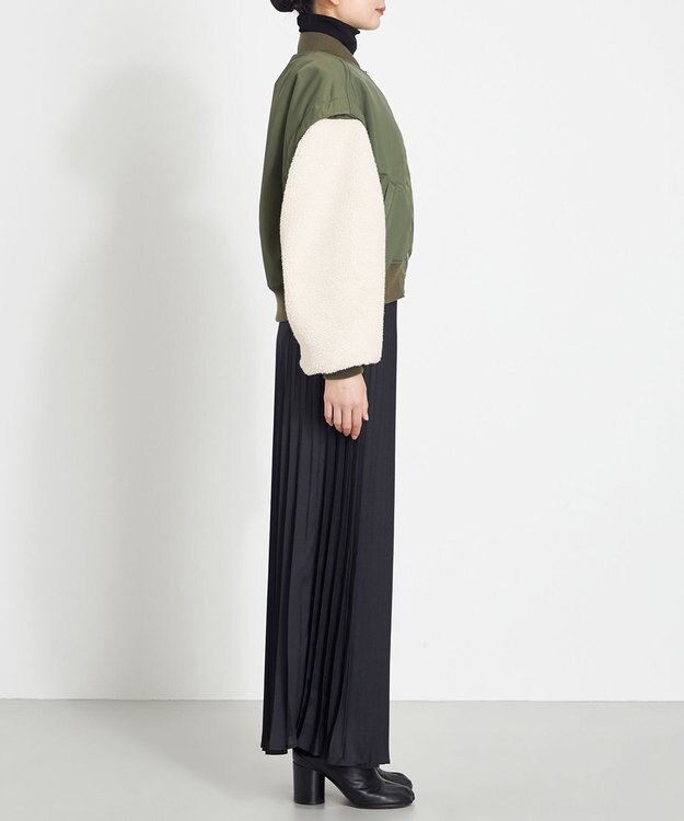 NAVE ボアスリーブ 2WAY MA-1 カーキ系