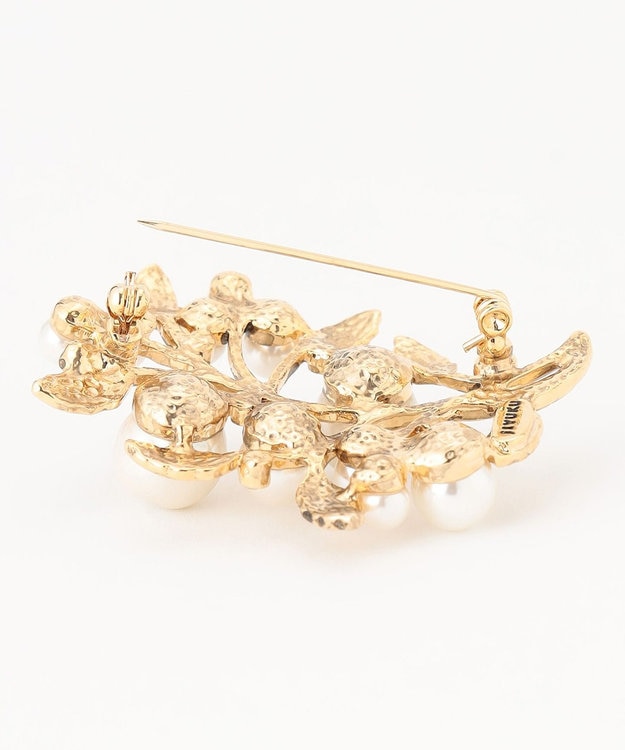 自由区 ツリーパール ブローチ ゴールド系