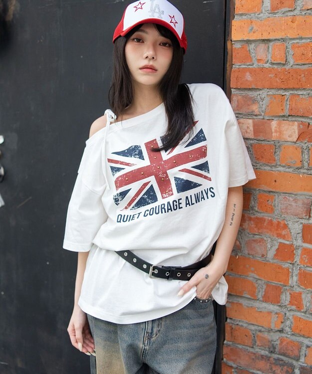 WEGO ２WAYグラフィックワンショルBIGT 柄7