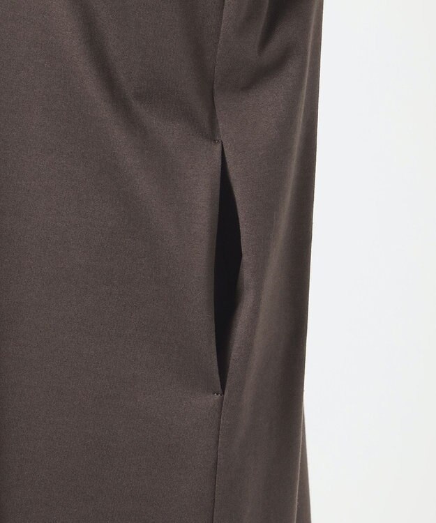 23区 【R(アール)】プレミアムコットンジャージー フリルスリーブ ワンピース ブラウン系