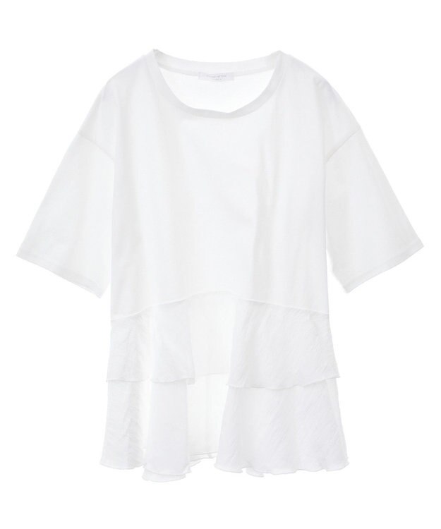 Green Parks サテンティアードドッキングプルオーバー Off White