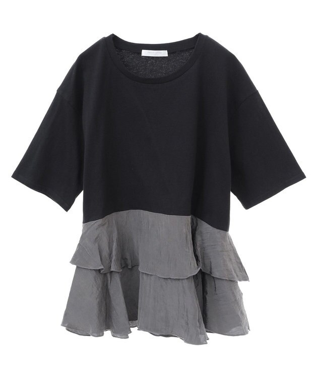 Green Parks サテンティアードドッキングプルオーバー Black