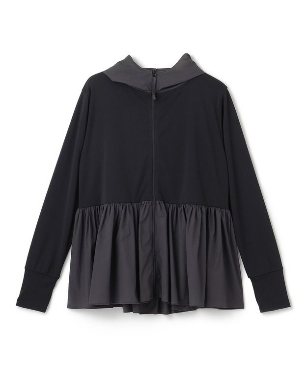 UNFILO ペプラムフーディラッシュガード[2024年版] ブラック