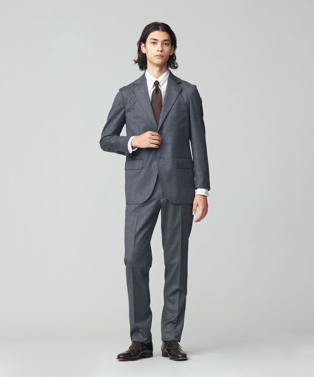 J.PRESS MEN 【J.PRESS MOVING】REDA1865ライトフランネル スラックス グレー系