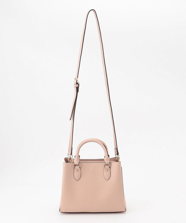 LA BAGAGERIE 【MONICA】スクエア2WAYハンドバッグ ピンク